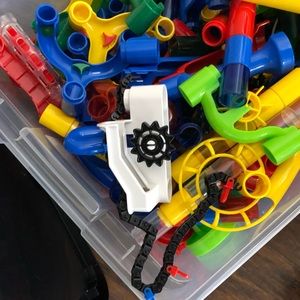 Marble Run set with marbles